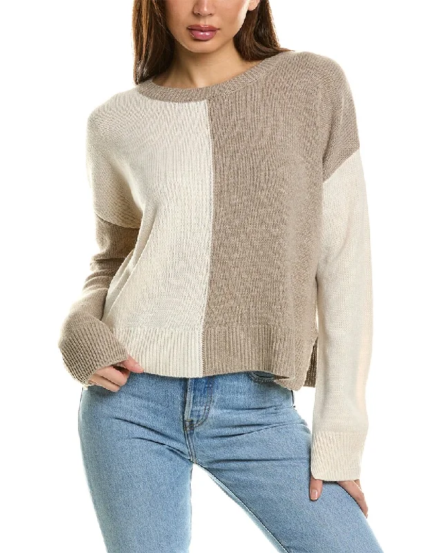 High Street Style Splendid Amy Colorblock Wool & Cashmere-Blend Sweater