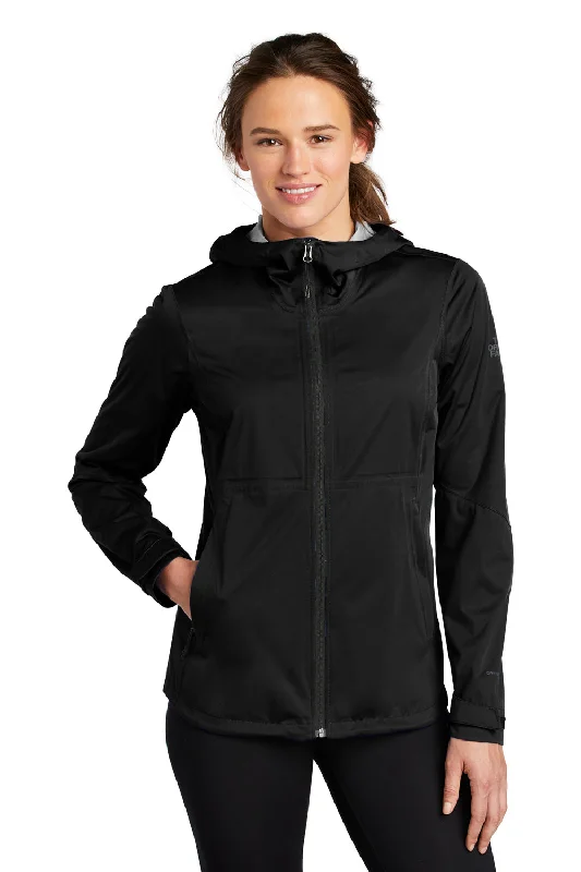 Personalized Wear The North Face Womens All Weather DryVent Windproof & Waterproof Full Zip Hooded Jacket - Black - Closeout