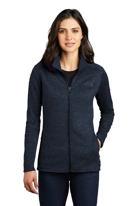 Personalized Outfit The North Face Womens Skyline Fleece Full Zip Jacket - Heather Urban Navy Blue - Closeout