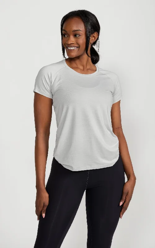 Fresh And Simple Women's Lux-Tech Shirt in Lunar Rock