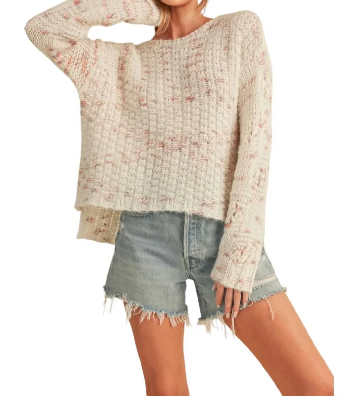 Sweet Style Lainey Sweater In Oatmeal