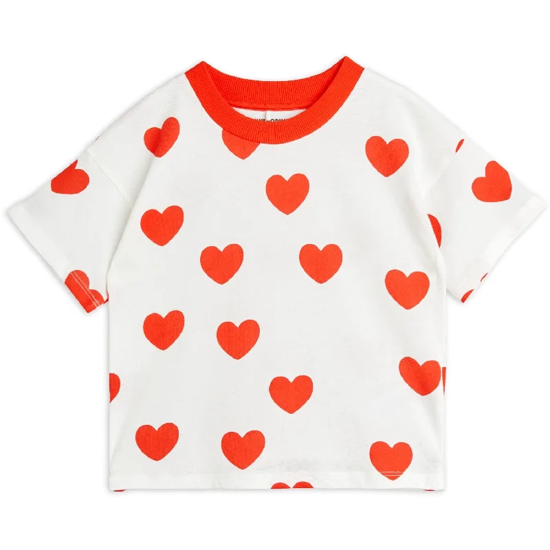 Must-have For Fashion Mini Rodini Red Hearts AOP T-Shirt