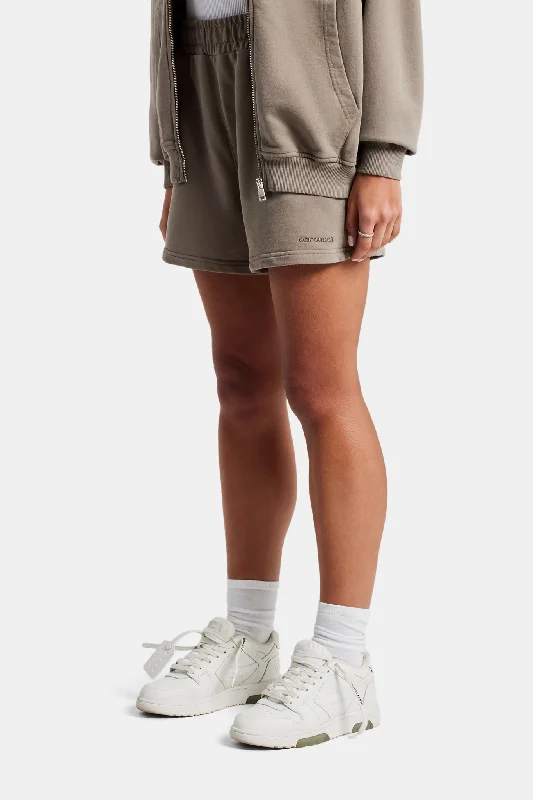 Comfortable And Casual Cernucci Shorts - Taupe