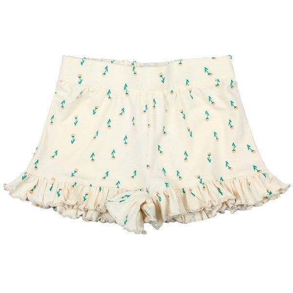 Noble And Elegant The New White Swan Small Flower AOP Kaisa Shorts