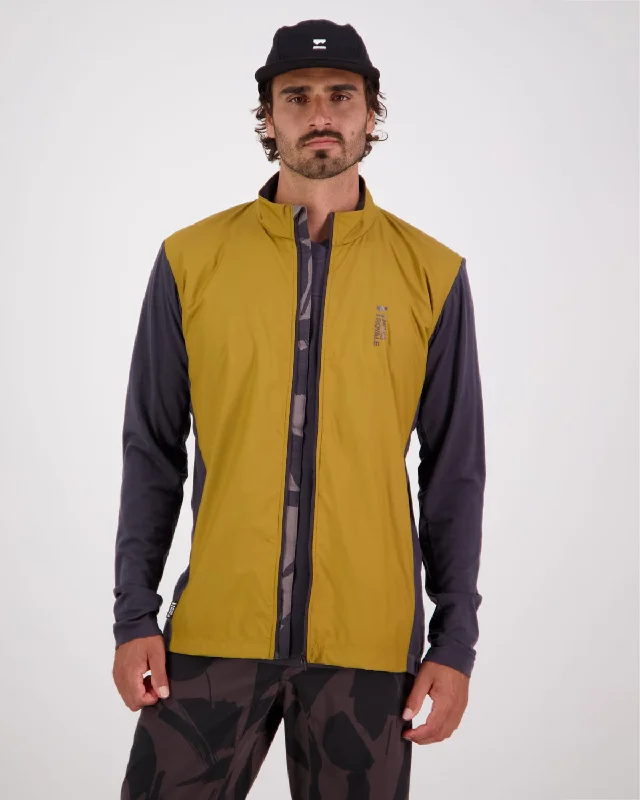 Elegant Design Redwood Merino Wind Jersey - Shale / Cumin