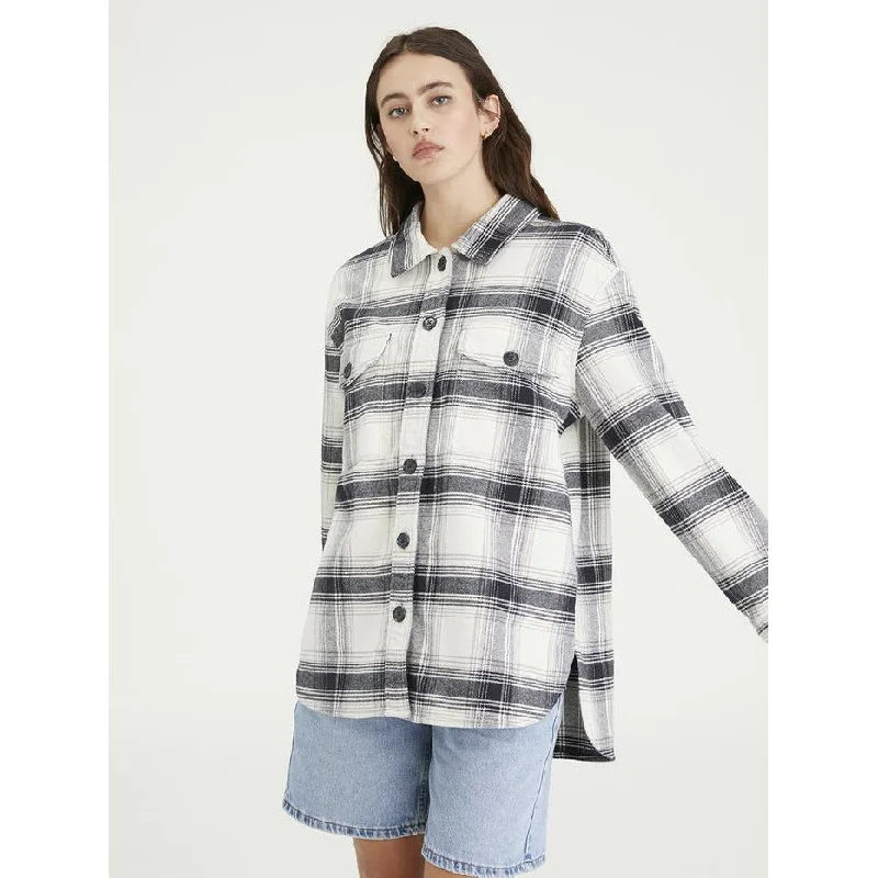 Modern City The Shacket Moonstone Plaid