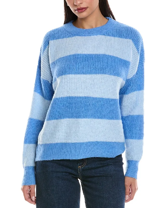 Fashionable And Versatile ANNA KAY Fluffy Cashmere-Blend Sweater