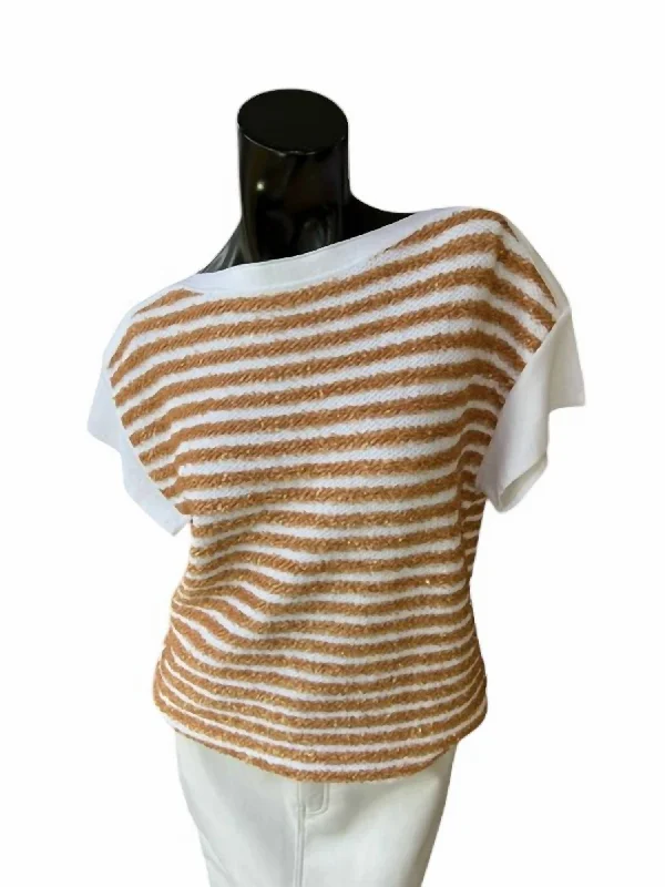 Slim Fit Women's Pullover Sweater In Caramel