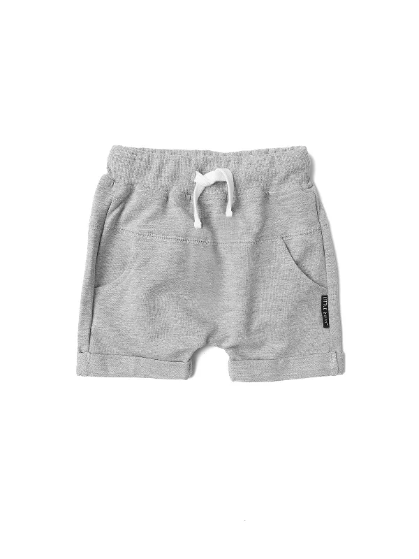 French Style Harem Short - Grey