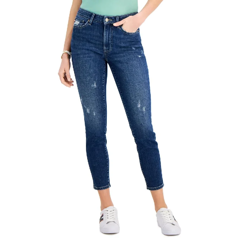 Sweet Style Tommy Hilfiger Womens Denim Curvy Ankle Jeans