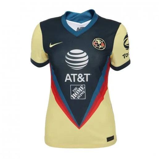 Classic Retro Nike Women's Club América Stadium Home Soccer Jersey 20/21