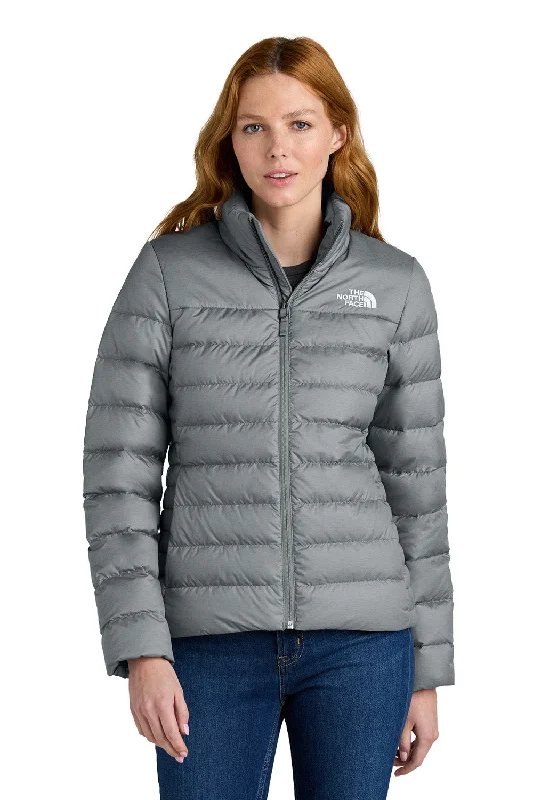 Eye-catching Personality The North Face Womens Down Hybrid Water Resistant Full Zip Jacket - Heather Medium Grey - New