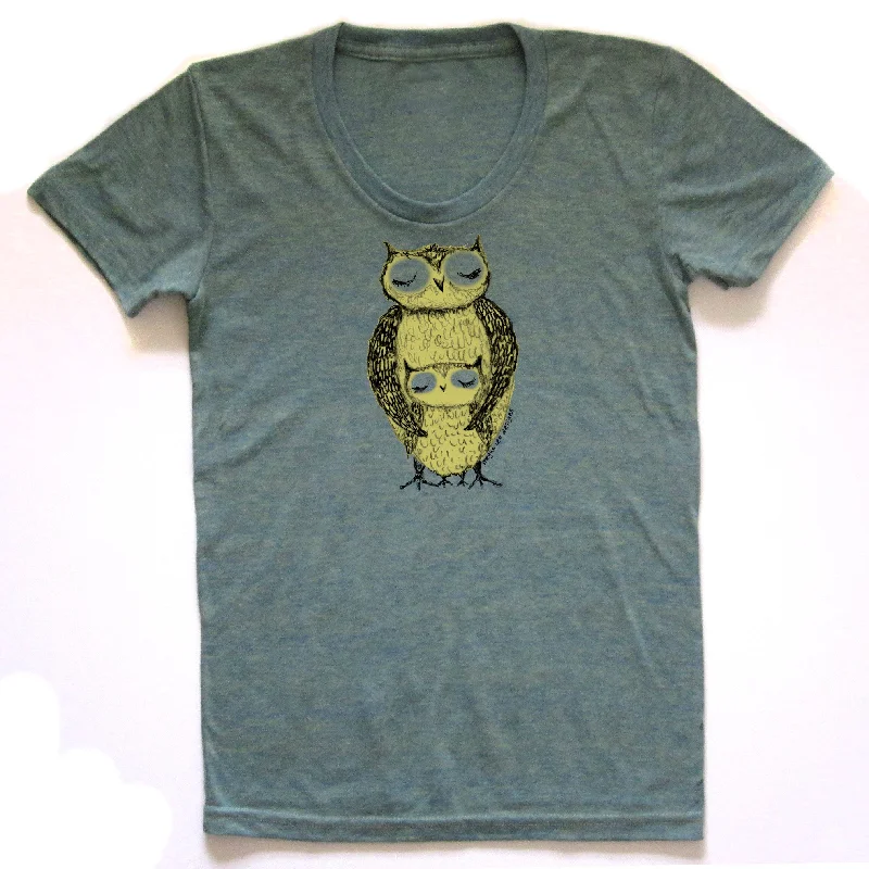 Sports Fashion Owls : women tri-blend tee