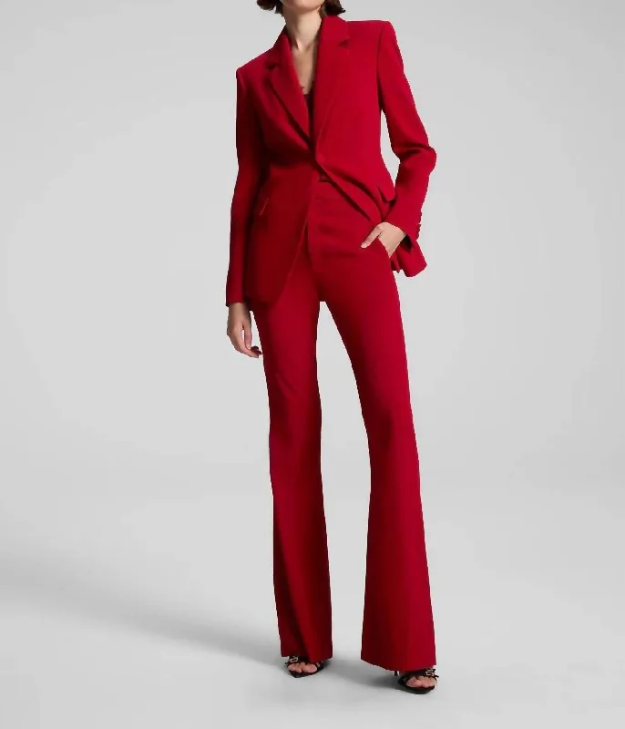 Exquisite Design Elza Tailored Jacket In Really Red