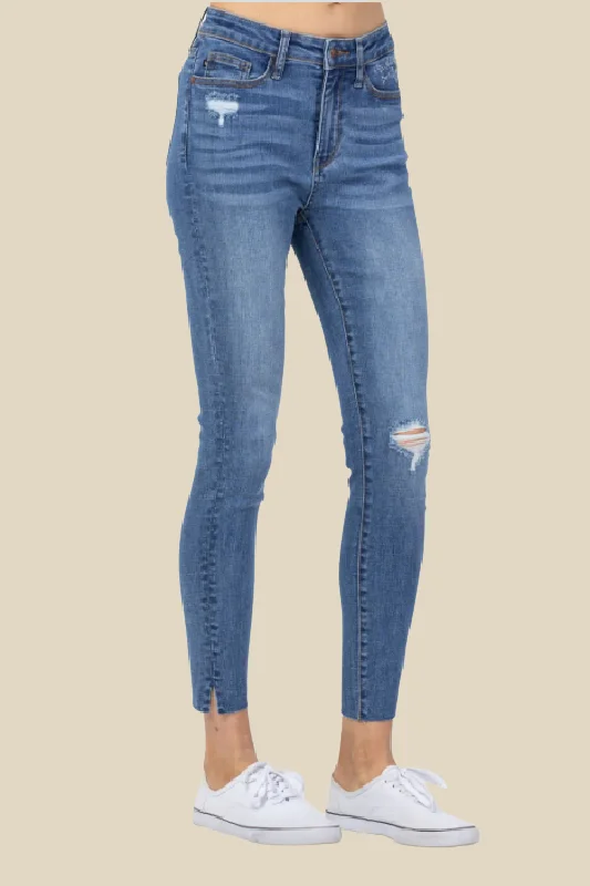 Retro Fashion Judy Blue Dandelion Skinny Jeans