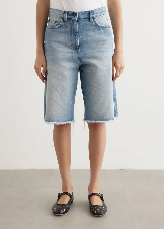 Elegant Temperament Pasti Denim Shorts