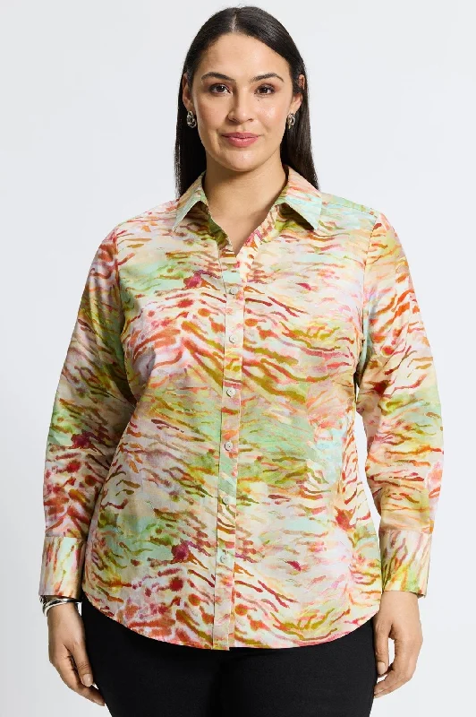 Fashion Selection Mary Plus Watercolor Zebra Shirt