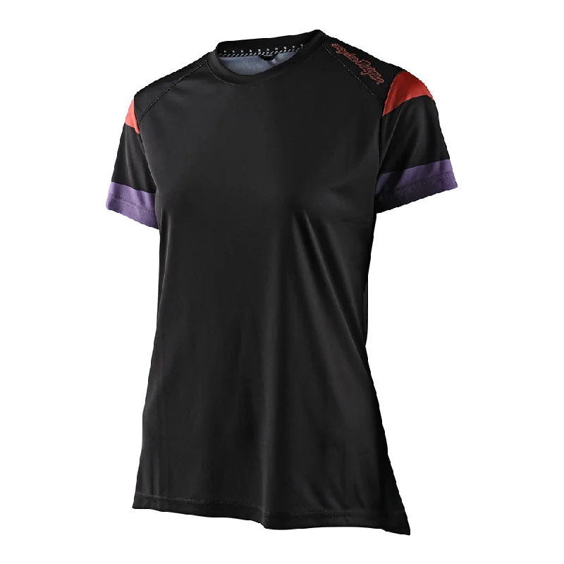 Carefree Womens Lilium SS Jersey Rugby Black