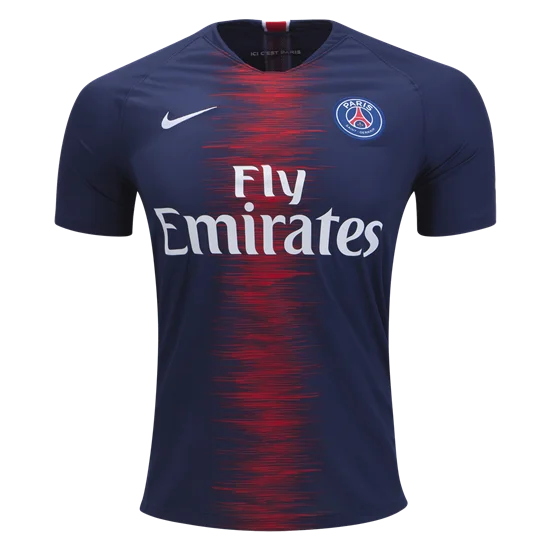 Luxury Temperament NIKE PARIS SAINT-GERMAIN HOME STADIUM JERSEY 18/19