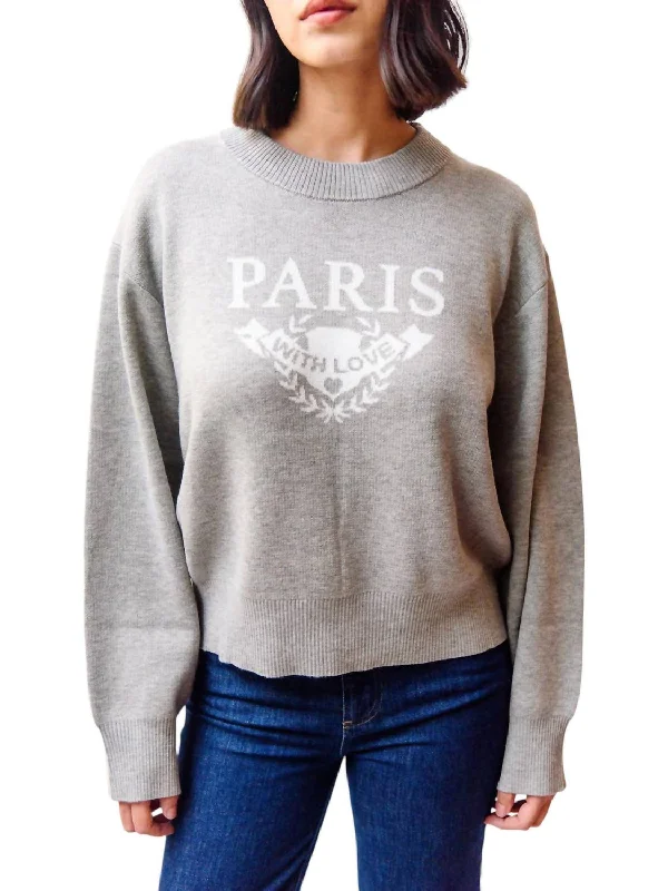 Sports Design Paris Sweater In Grey