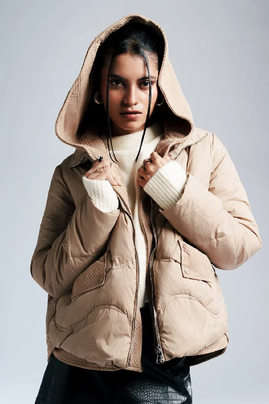 Perfect Tailoring Trail Dust Women's Hooded Puffer Jacket