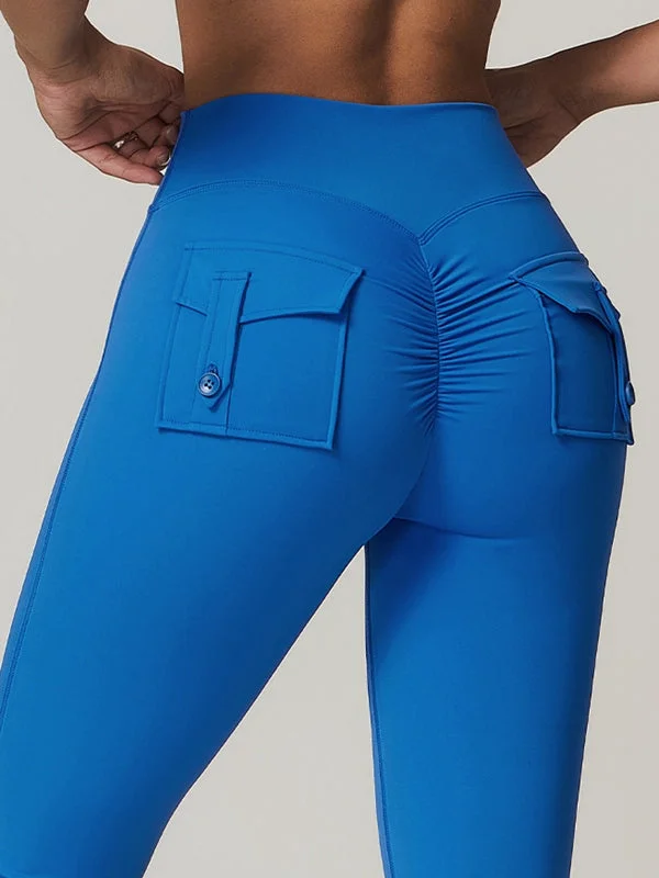 Exquisite Design ZASUWA Female Pocket Scrunch Bum Cargo Leggings