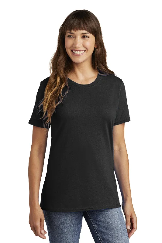 Comfortable And Casual Port & Company Womens Core Short Sleeve Crewneck T-Shirt - Jet Black