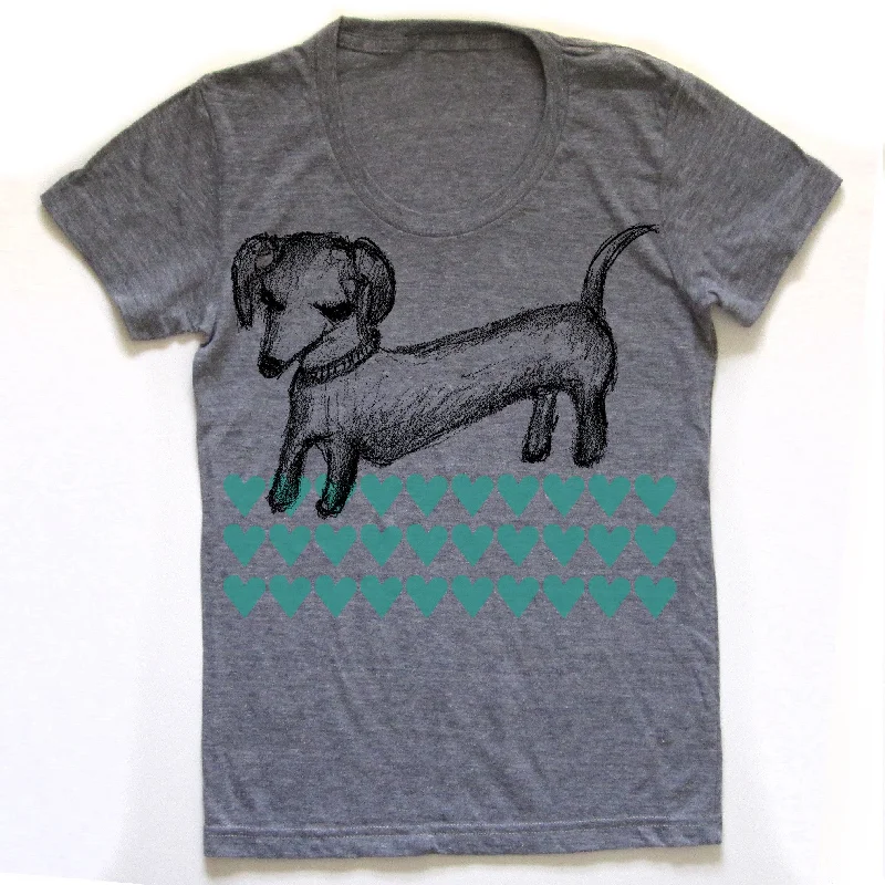 Fresh And Simple Dachshund : women tri-blend tee