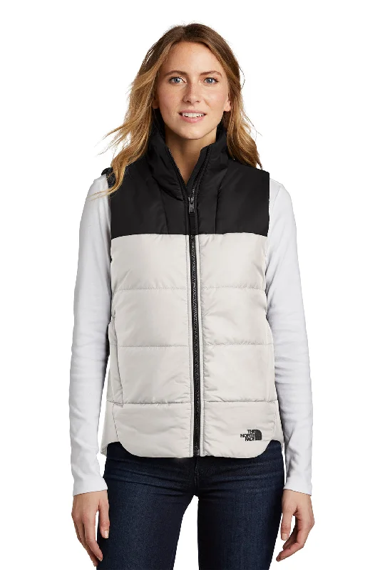 Trendy And Casual The North Face Womens Water Resistant Everyday Insulated Full Zip Vest - Vintage White