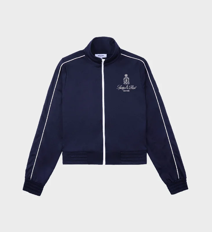 Stretch Design Vendome Track Jacket - Navy/White