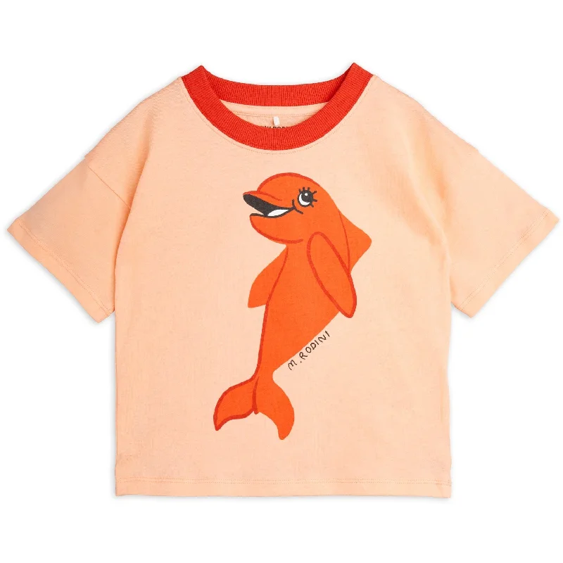 Elegant Design Mini Rodini rød delfin T-shirt