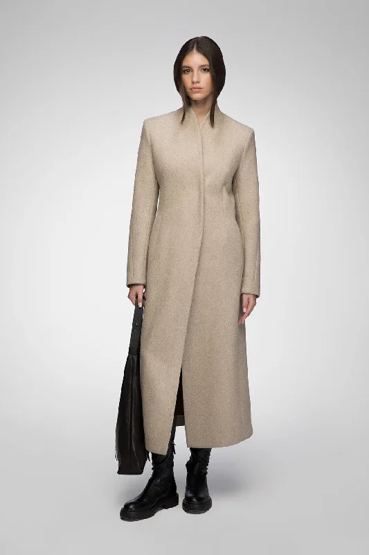 Street Charm Margaux - Latte Wool Coat