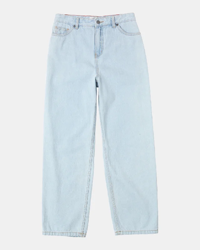 Body Design Machado Baggy Denim Boyfriend Jeans - Bleach Wash