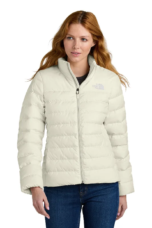 European And American Style The North Face Womens Down Hybrid Water Resistant Full Zip Jacket - Vintage White - New