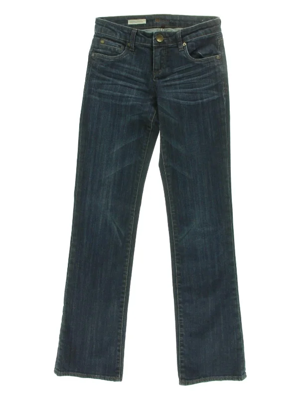 Classic Natalie Womens High Rise Denim Bootcut Jeans