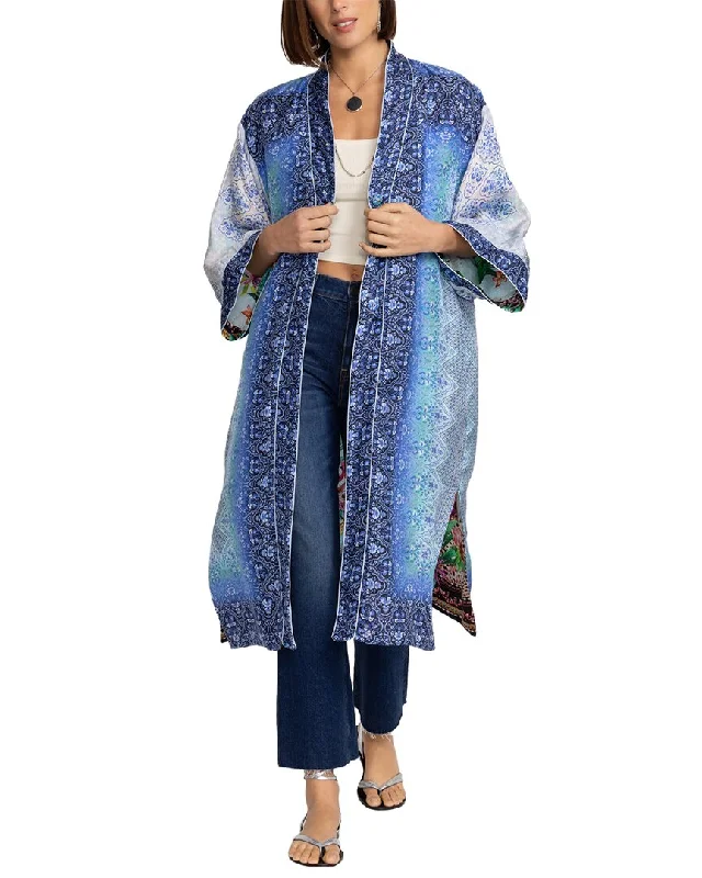 Cute Design Johnny Was Ymeriah Silk Kimono