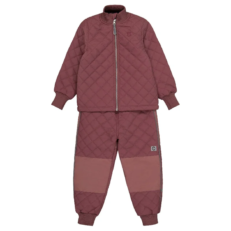 Urban Sense Mikk-Line Rose Brown Thermal Set with Fleece