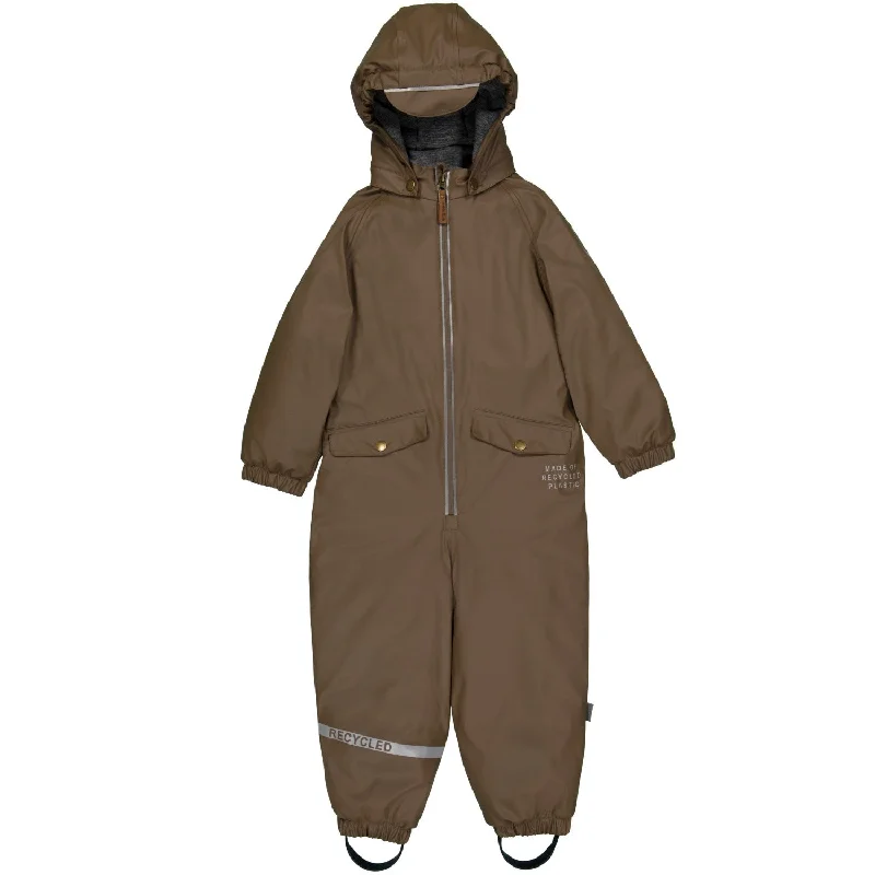 Luxury Style Mikk-Line Chocolate Chip PU Snow Suit Recycled