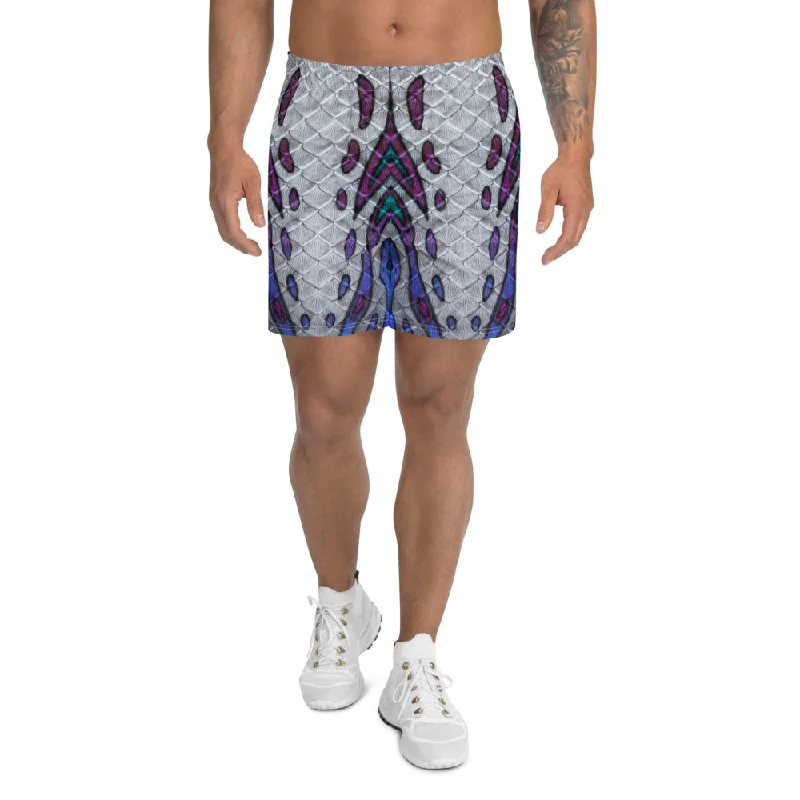 Slightly Flared Design Heart of Atlantis Athletic Shorts