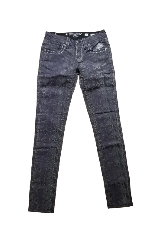 Slim Fit Python Skinny Jeans