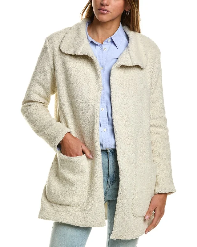 Boutique Recommendation James Perse Funnel Neck Wool-Blend Coat