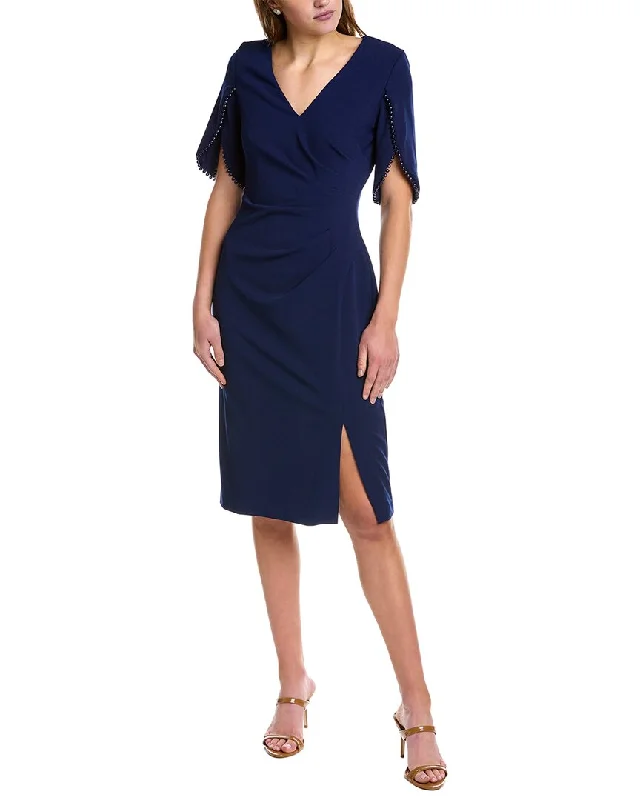 Personalized Design Adrianna Papell Tulip Sleeve Sheath Dress