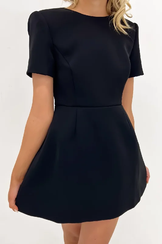 Eye-catching Personality Allure Mini Dress Black