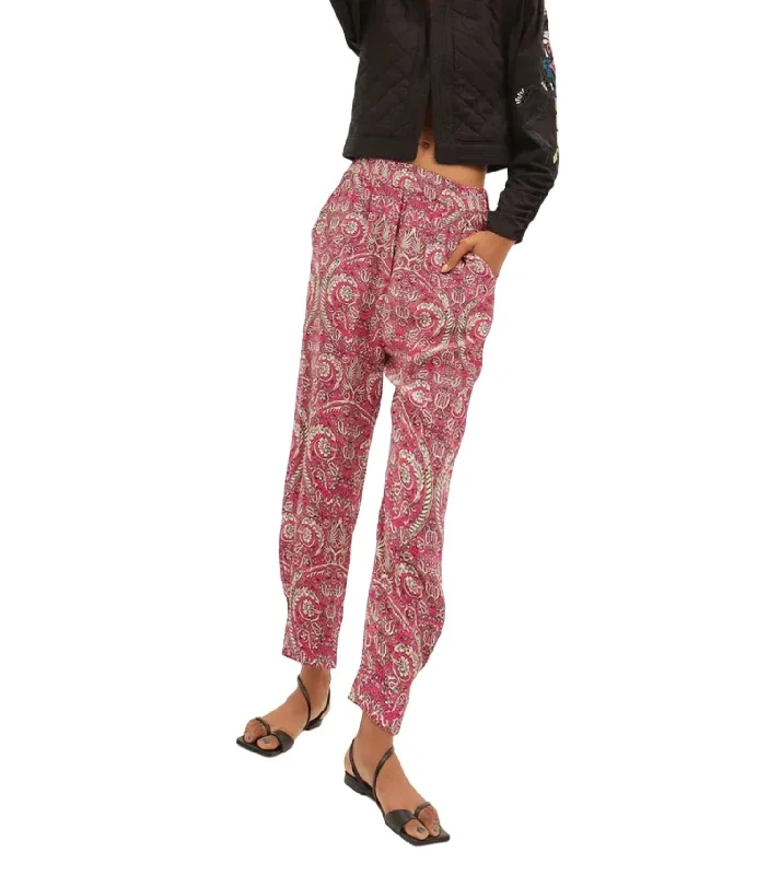 Simple And Comfortable Besalu Floral Pants In Mix 1 Pink