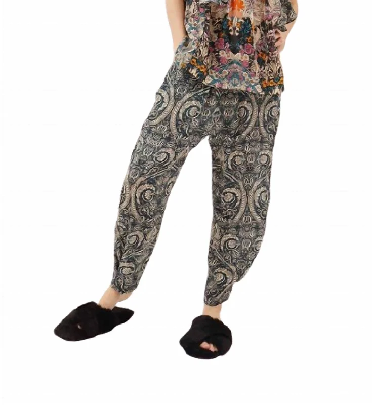 Urban Sense Besalu Floral Pants In Mix 2 Green