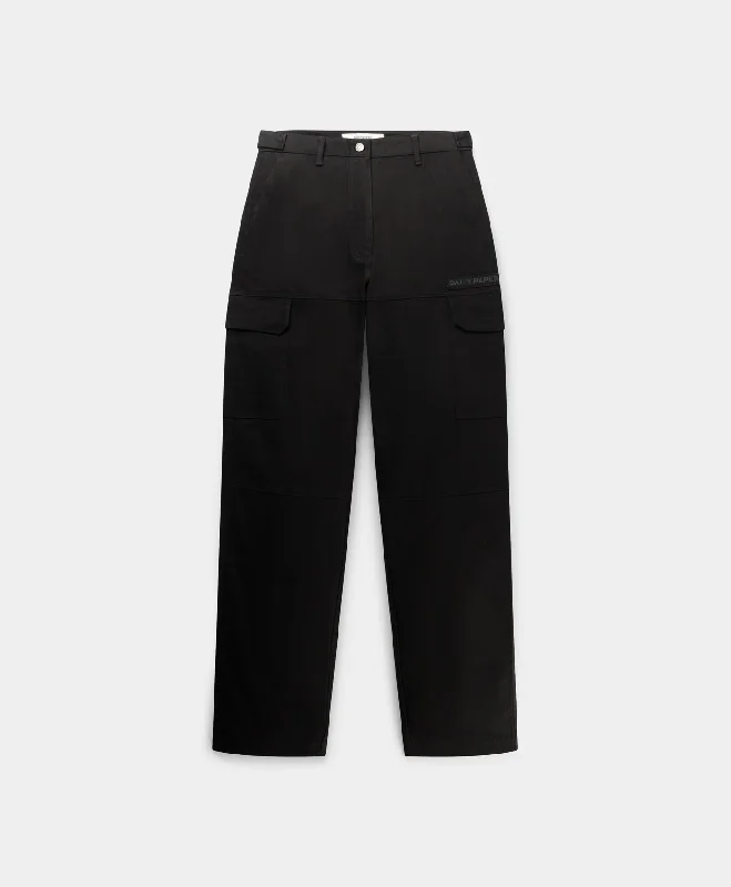 British Fashion Black Ezea Cargo Pants