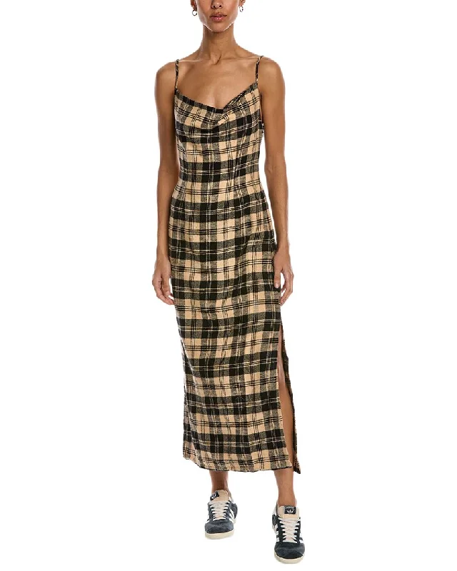 Stretch Design Chaser Flannel Slip Dress