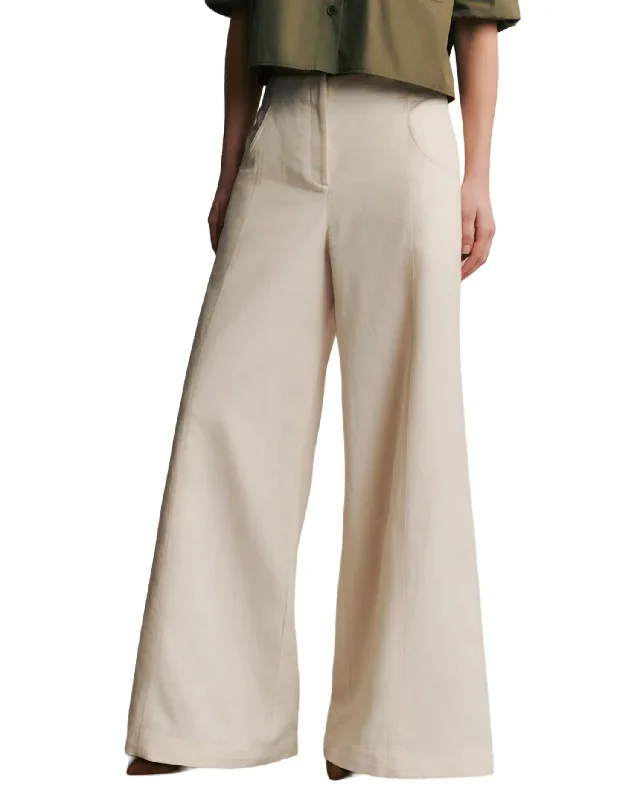 College Style Demie Pants In Bone