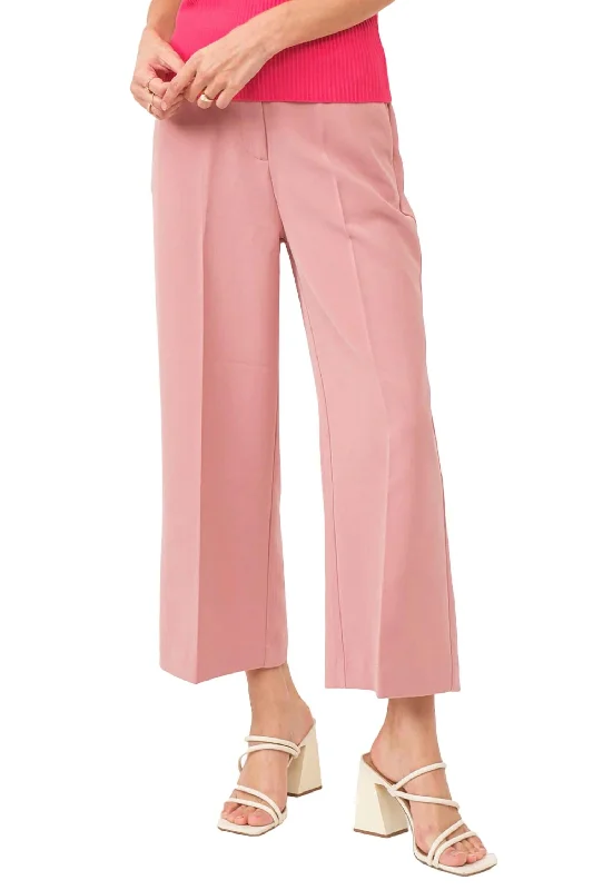 Noble And Elegant Denali Cropped Pants In Geranium