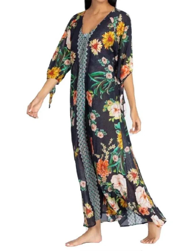 Fashion Must-have Floral Broder Long Dress in Multi